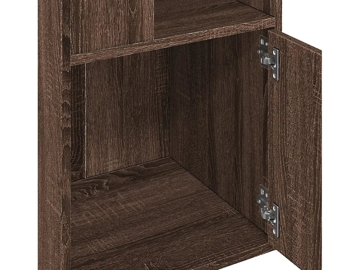 Estantería de madera de ingeniería marrón roble 40x36x189 cm