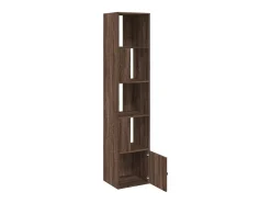 Estantería de madera de ingeniería marrón roble 40x36x189 cm