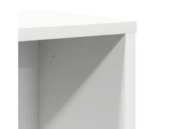 Estantería de madera de ingeniería blanca 60x24x76,5 cm