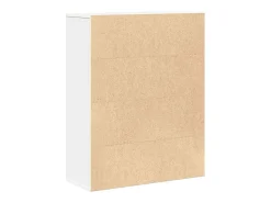 Estantería de madera de ingeniería blanca 60x24x76,5 cm