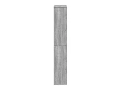 Estantería de madera de ingeniería gris Sonoma 72x20x120 cm