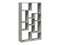 Estantería de madera de ingeniería gris Sonoma 72x20x120 cm