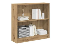 Estantería de madera de ingeniería roble artesanal 80x24x76 cm