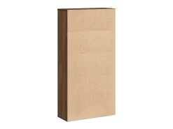 Estantería de madera de ingeniería marrón roble 60x24x120 cm