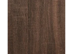 Estantería de madera de ingeniería marrón roble 60x24x120 cm
