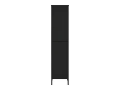 Estantería de madera de ingeniería negra 50x31x137,5 cm