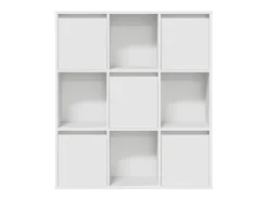Estantería de madera de ingeniería blanca 89x24x101,5 cm