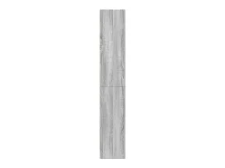 Estantería de madera de ingeniería gris Sonoma 60x24x143 cm