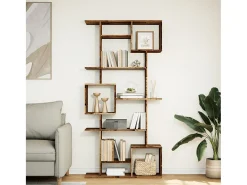 Estantería de madera de ingeniería envejecida 92x29x188 cm