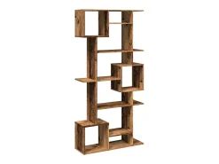 Estantería de madera de ingeniería envejecida 92x29x188 cm