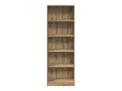 Estantería de madera de ingeniería roble artesanal 60x24x176 cm
