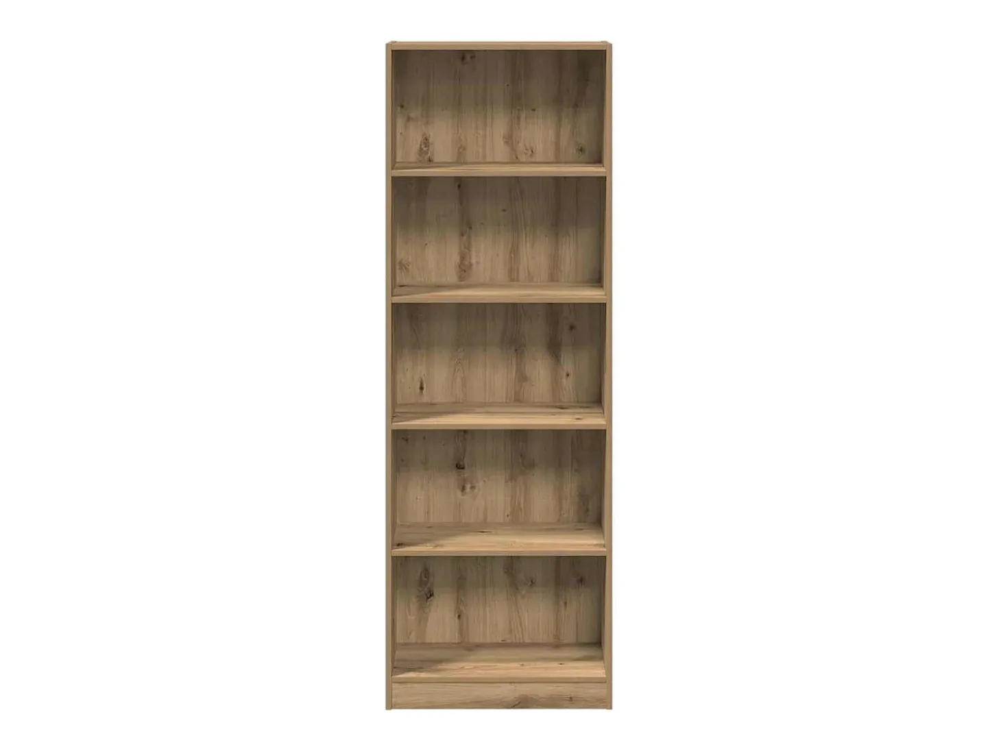 Estantería de madera de ingeniería roble artesanal 60x24x176 cm