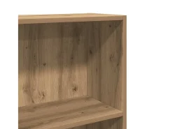 Estantería de madera de ingeniería roble artesanal 60x24x176 cm