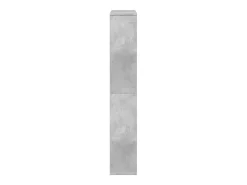Estantería de madera de ingeniería gris hormigón 72x20x120 cm