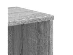 Estantería de madera de ingeniería gris Sonoma 50x25x105 cm