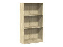 Estantería de madera de ingeniería roble Sonoma 60x24x109 cm