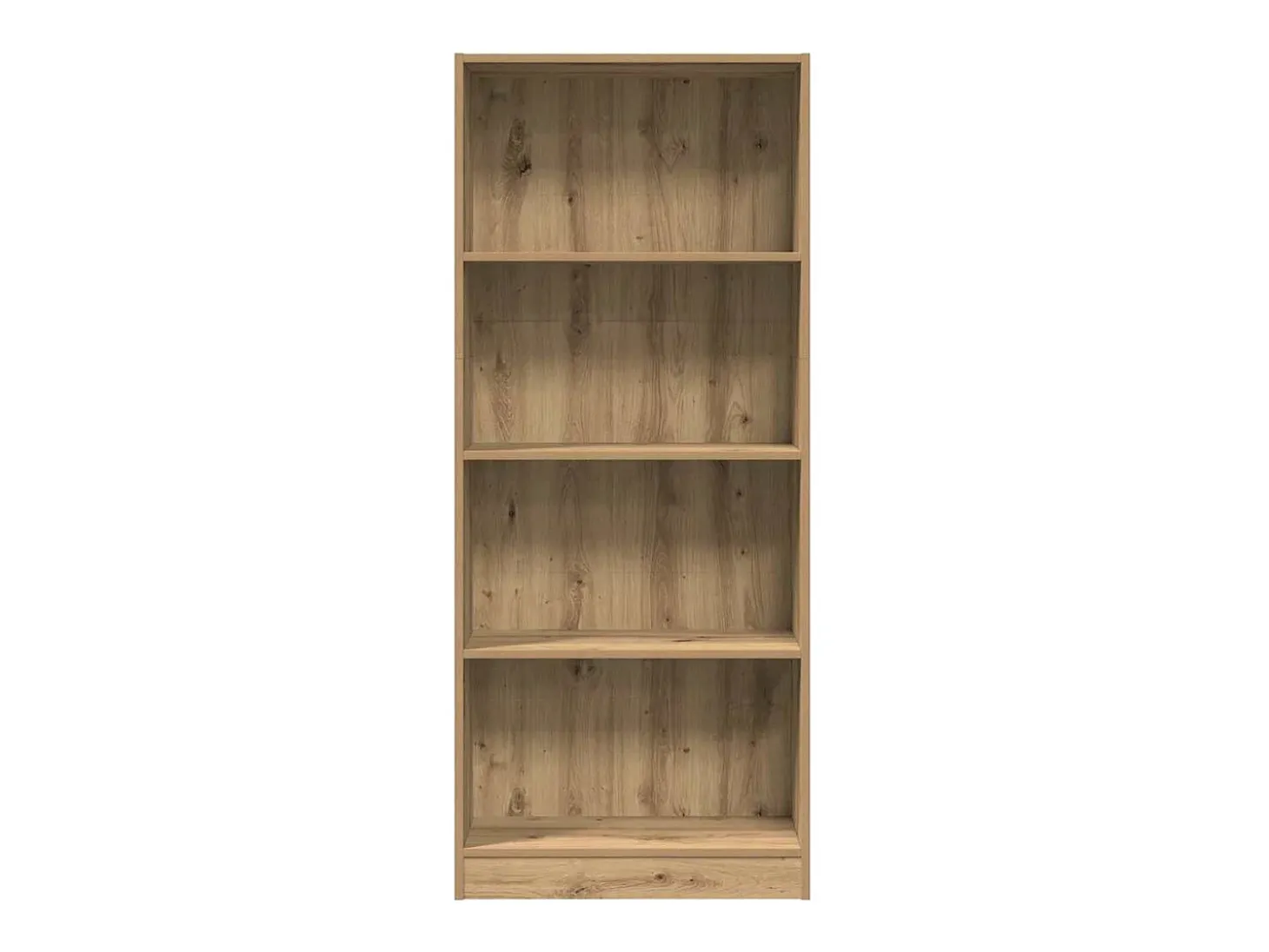 Estantería de madera de ingeniería roble artesanal 60x24x143 cm