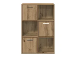 Estantería de madera de ingeniería roble artisan 60,5x30x90 cm