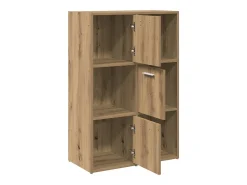 Estantería de madera de ingeniería roble artisan 60,5x30x90 cm
