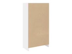 Estantería de madera de ingeniería blanca 57x28,5x141 cm