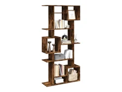 Estantería de madera de ingeniería roble ahumado 92x29x188 cm