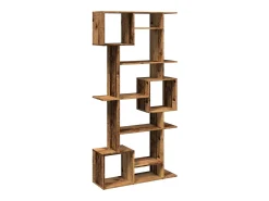 Estantería de madera de ingeniería roble ahumado 92x29x188 cm