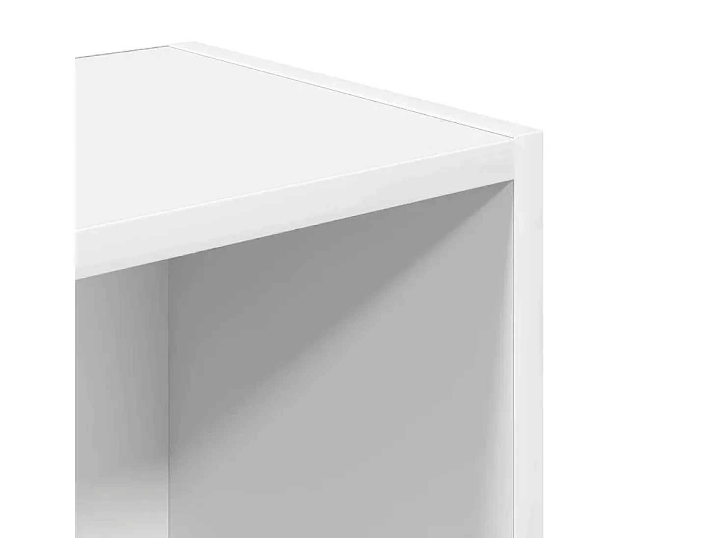 Estantería de madera de ingeniería blanca 31x24x102 cm
