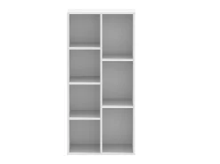 Estantería de madera de ingeniería blanca 50x25x105 cm
