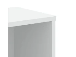 Estantería de madera de ingeniería blanca 50x25x105 cm