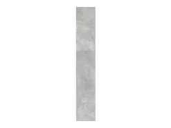 Estantería de madera de ingeniería gris hormigón 80x24x143 cm