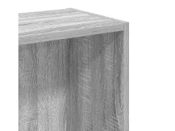Estantería de madera de ingeniería gris Sonoma 80x24x76 cm