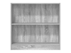 Estantería de madera de ingeniería gris Sonoma 80x24x76 cm