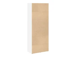 Estantería de madera de ingeniería blanca 60x30x152 cm