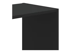 Estantería de madera de ingeniería negra 102x32x108 cm