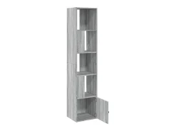Estantería de madera de ingeniería gris Sonoma 40x36x189 cm