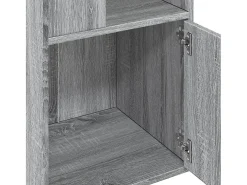 Estantería de madera de ingeniería gris Sonoma 40x36x189 cm
