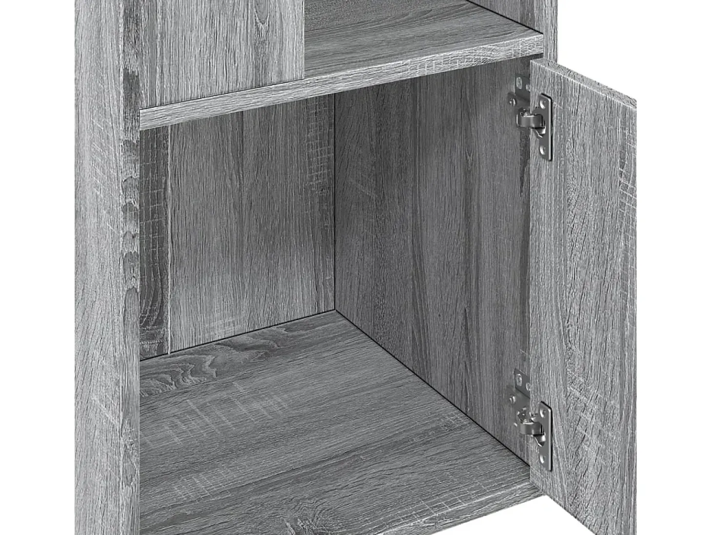 Estantería de madera de ingeniería gris Sonoma 40x36x189 cm