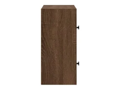 Estantería de madera de ingeniería marrón roble 40x24x52 cm