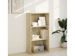 Estantería de madera de ingeniería roble Sonoma 60x30x114 cm