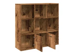 Estantería de madera de ingeniería envejecida 98x29x97,5 cm