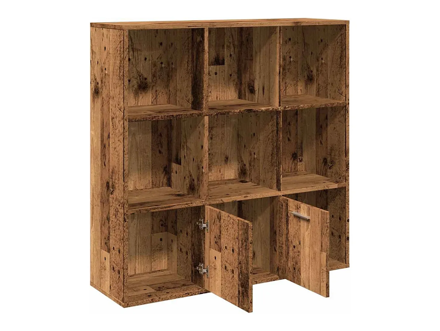 Estantería de madera de ingeniería envejecida 98x29x97,5 cm