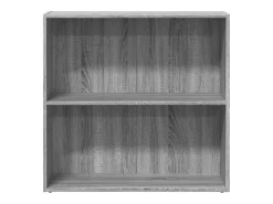 Estantería de madera de ingeniería gris Sonoma 80x30x77 cm
