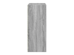 Estantería de madera de ingeniería gris Sonoma 80x30x77 cm