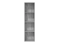 Estantería de madera de ingeniería gris Sonoma 40x30x152 cm