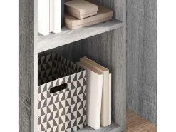Estantería de madera de ingeniería gris Sonoma 40x30x152 cm