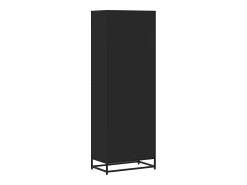 Estantería de madera de ingeniería negra 60x35x170,5 cm