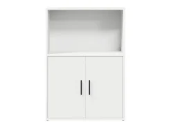 Estantería de madera de ingeniería blanca 60x24x85 cm