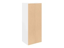 Estantería de madera de ingeniería blanca 31x24x77 cm