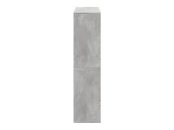 Estantería de madera de ingeniería gris hormigón 100x33x135 cm