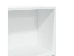 Estantería de madera de ingeniería blanca 60x24x176 cm